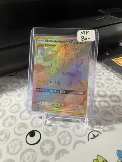 Pokemon Pikachu & Zekrom GX Full Art Rainbow Secret Rare S&M Team Up 184/181 - Image 1