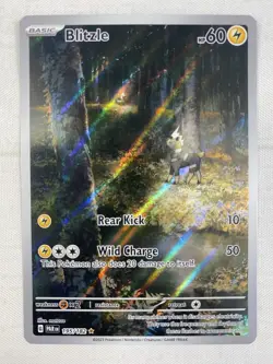 Blitzle 195/182 Illustration Rare IR SV04: Paradox Rift Holo Pokemon TCG NM - Image 1