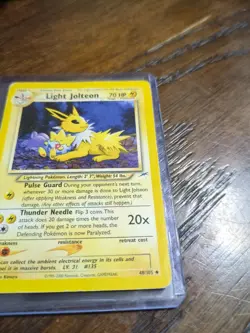 Light Jolteon 48/105 Neo Destiny Regular Pokemon TCG - Image 3