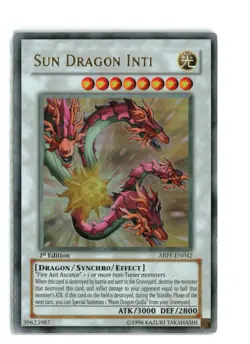 SUN DRAGON INTI ABPF-EN042 1st EDITION Yugioh TCG LP-MP - Image 1