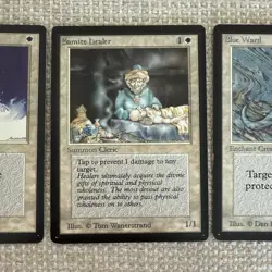 MTG Set BETA Holy Strength, Samite Healer, Blue Ward Limited Edition Cards - Image 3