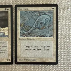 MTG Set BETA Holy Strength, Samite Healer, Blue Ward Limited Edition Cards - Image 4