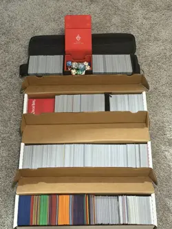 MTG BULK LOT+ - +3000 CARDS - RARES, FOILS, DECK BOXES, DICE, TOKENS, SLEEVES - Image 1