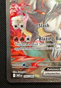 2025 Pokemon TCG Reshiram EX English White Flare Card 166/086 NM-M - Image 4