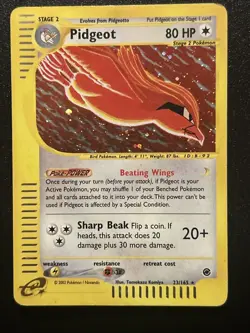Pidgeot 023/165 Expedition Base Set Holo Pokemon Card Excellent! WOTC Era - Image 2