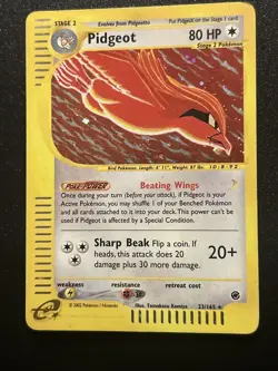 Pidgeot 023/165 Expedition Base Set Holo Pokemon Card Excellent! WOTC Era - Image 3