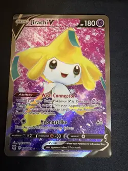 Pokemon Jirachi v TCG Full Art Holo Card Sword & Shield Astral Radiance 170/189 - Image 1