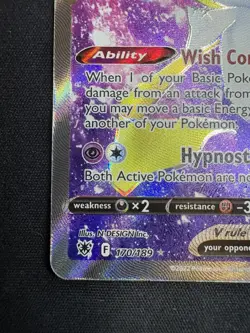 Pokemon Jirachi v TCG Full Art Holo Card Sword & Shield Astral Radiance 170/189 - Image 4