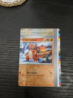 Pokemon Charmeleon TCG RARE HOL (MISCUT ERROR CARD) - Image 1