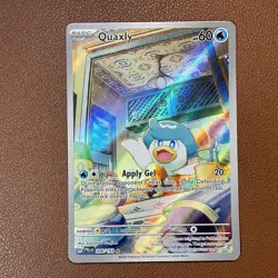 Pokemon TCG Quaxly Scarlet & Violet Paldea Evolved Holo Card 206/193 Mint Clean - Image 1