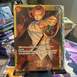 One Piece Card Game Romance Dawn Shanks OP01-120 SEC Secret Rare Foil - NM - Image 1