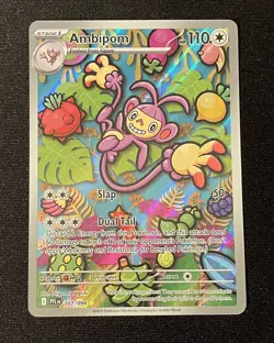 Pokemon TCG Card Ambipom 107/094 Phantamsmal Flames Near Mint NM - Image 1