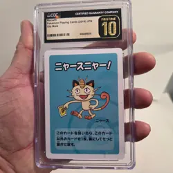 MEOWTH POKEMON PLAYING CARDS 2019 JPN OLD MAID PRISTINE 10 - Image 1