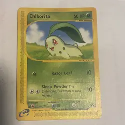 Pokemon TCG Chikorita Expedition Card 100/165 Regular Common - Image 1