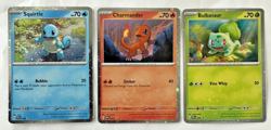 Bulbasaur 046 Charmander 047 Squirtle 048 S&V 151 Promo Cosmos Holo Cards LOT - Image 1
