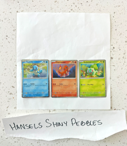 Bulbasaur 046 Charmander 047 Squirtle 048 S&V 151 Promo Cosmos Holo Cards LOT - Image 2