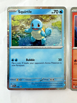 Bulbasaur 046 Charmander 047 Squirtle 048 S&V 151 Promo Cosmos Holo Cards LOT - Image 3