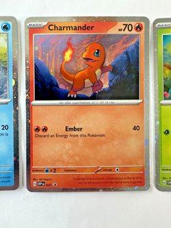 Bulbasaur 046 Charmander 047 Squirtle 048 S&V 151 Promo Cosmos Holo Cards LOT - Image 4