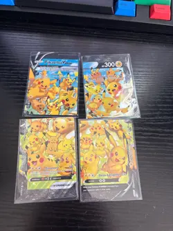 Pikachu V-Union [Set of 4] SWSH: Sword & Shield Promo Cards Holo - Image 1