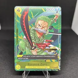 P-042 Roronoa Zoro Championship 2024 Promo One Piece Card Game TCG - Image 1