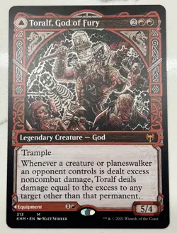 Toralf, God of Fury / Toralf's Hammer (Showcase) [Kaldheim] MTG - NM - Image 1
