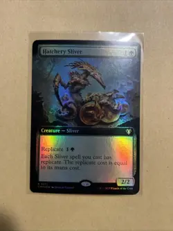 MTG Hatchery Sliver CMM 0771 R NM FOIL Extended Art - Image 2