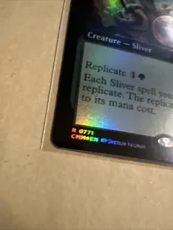 MTG Hatchery Sliver CMM 0771 R NM FOIL Extended Art - Image 4