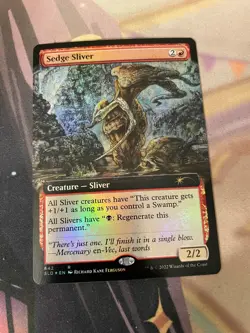 MTG - SEDGE SLIVER - FOIL - SLD - EXTENDED ART - NM - Image 1