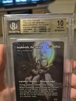 Sephiroth The Savior 0049 Foil 🌈 Final Fantasy MTG: Through The Ages BGS 10 - Image 3