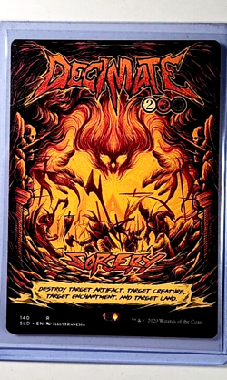 MTG Magic the Gathering Secret Lair Party Hard Shred Harder Poster #140 Decimate - Image 1