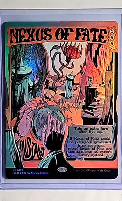 2023 Magic the Gathering Secret Lair Poster Borderless Foil #1498 Nexus of Fate - Image 1