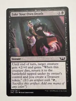 Fake Your Own Death NM/M* Streets Of New Capenna ENGLISH 079/281 mtg - Image 1