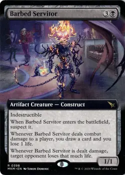 Barbed Servitor NM/M* EXTENDED Murders A Karlov Manor 0398 mtg -UnltdCards - Image 1