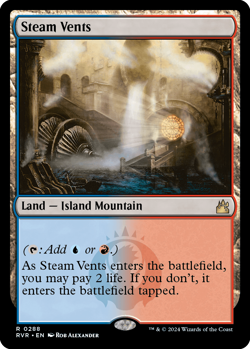 [MTG] Steam Vents (0288) (RVR) NM - Image 1