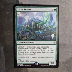 MTG Scute Swarm Promo Pack Zendikar Rising - Promo: Planeswalker Stamped #203p - Image 1