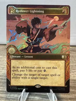 Redirect Lightning (Showcase) #0343 MTG Avatar: The Last Airbender Magic - Image 1