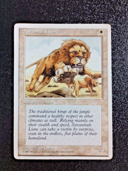 MTG Magic the Gathering Alternate 4th Savannah Lions - Image 1