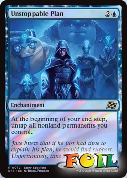 Unstoppable Plan 0072 MTG Aetherdrift Rare NP Foil - Image 1