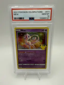 Pokemon 2021 Mew 011/025 Holo 25th Stamp Celebrations GEM MINT PSA 10 - Image 1