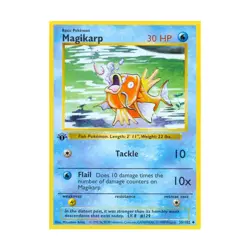 Pokemon Pokemon Base Set (Shadowless) Magikarp (U) #35 (1st Ed) VG - Image 1