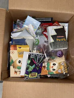 Pokemon TCG Accessory Lot; Packs, Stickers, Sleeves, Pins, Dice, Coins, Binders - Image 2