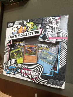 Pokemon TCG Scarlet and Violet Black Bolt and White Flare Poster Collection - Image 1