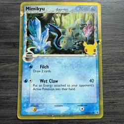 Pokemon TCG Mimikyu (Delta Species Celebrations) SWSH136 Black Star Promo MINT - Image 1