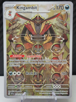 Pokemon TCG Kingambit 220/198 Illustration Rare Scarlet And Violet Base Set Rare - Image 1