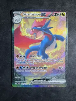 ✅Pokemon TCG Salamence ex 187/159 Special Illustration SIR Journey Together NM - Image 3