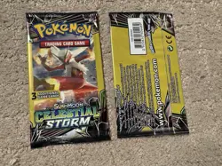 Pokemon TCG Sun & Moon Celestial Storm Dollar Tree Booster Pack - Brand New - Image 1