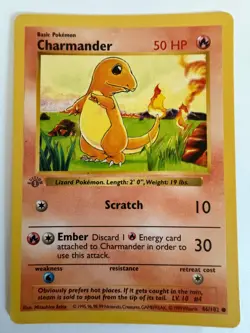 Charmander 1st Edition Pokemon TCG Base Set 046/102 - Image 1