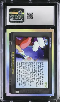 2000 Topps Pokemon TV Series 2 Tower of Terror Ep. 22 Rainbow Foil CGC 8 - Image 2