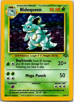 Nidoqueen (7) - Jungle 07/64 - Holo Rare - NM Pokemon TCG - Image 1