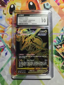 CGC 10 Rayquaza VMAX TG29/TG30 Silver Tempest Trainer Gallery Pokemon 2022 - Image 1